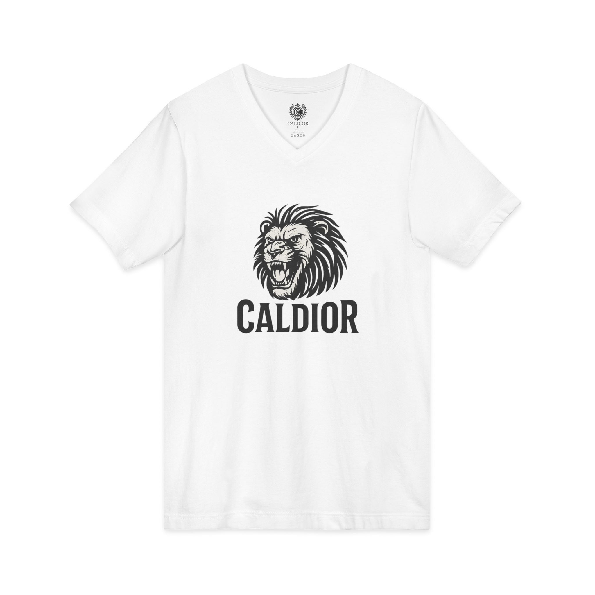 King of the Jungle V-Neck Tee, Lion Print Shirt, Unisex Graphic Tee, Birthday Gift, Casual Wear