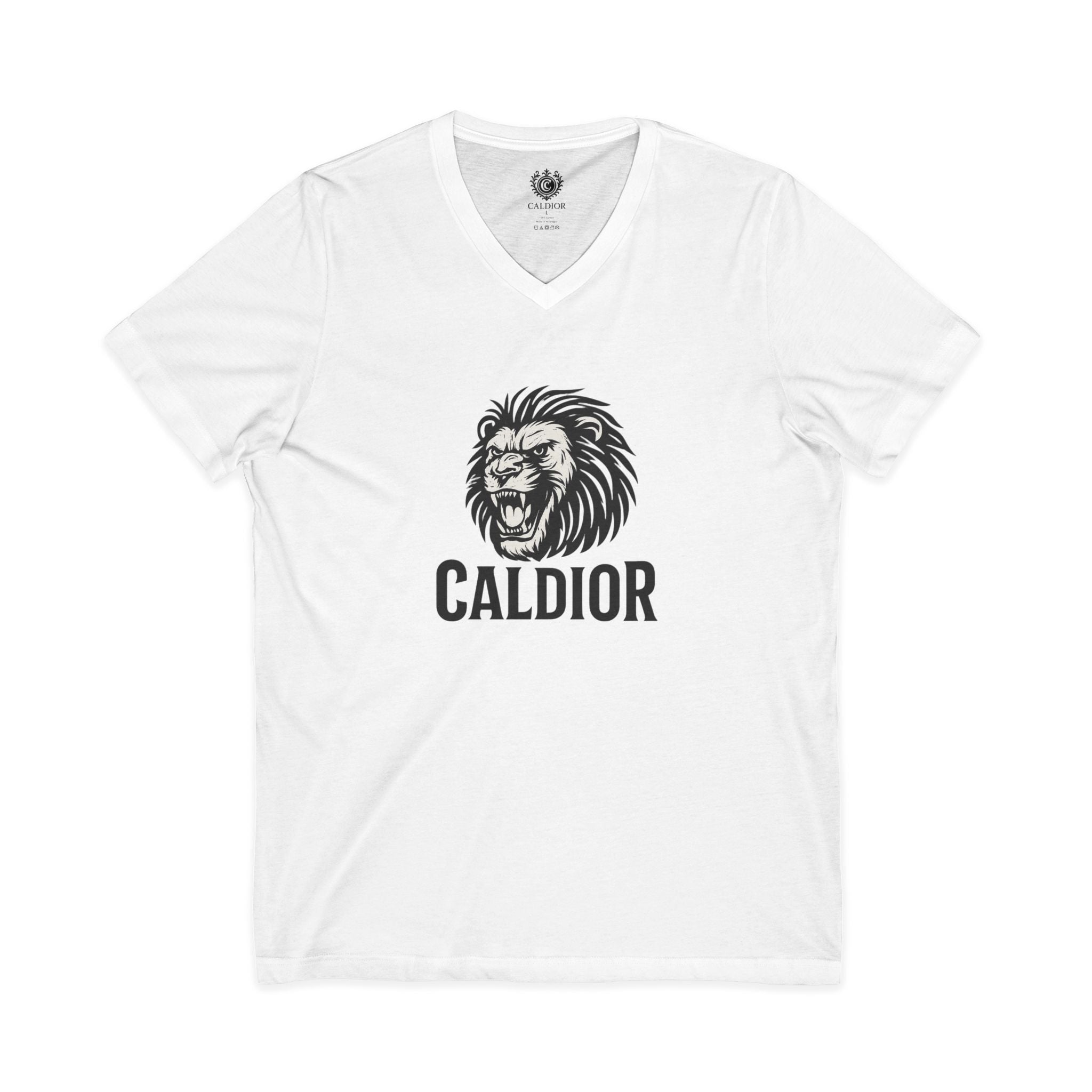 King of the Jungle V-Neck Tee, Lion Print Shirt, Unisex Graphic Tee, Birthday Gift, Casual Wear