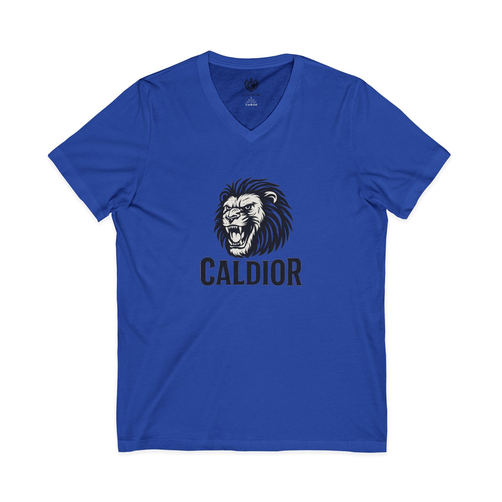 King of the Jungle V-Neck Tee, Lion Print Shirt, Unisex Graphic Tee, Birthday Gift, Casual Wear