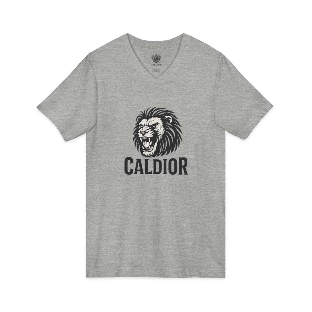 King of the Jungle V-Neck Tee, Lion Print Shirt, Unisex Graphic Tee, Birthday Gift, Casual Wear