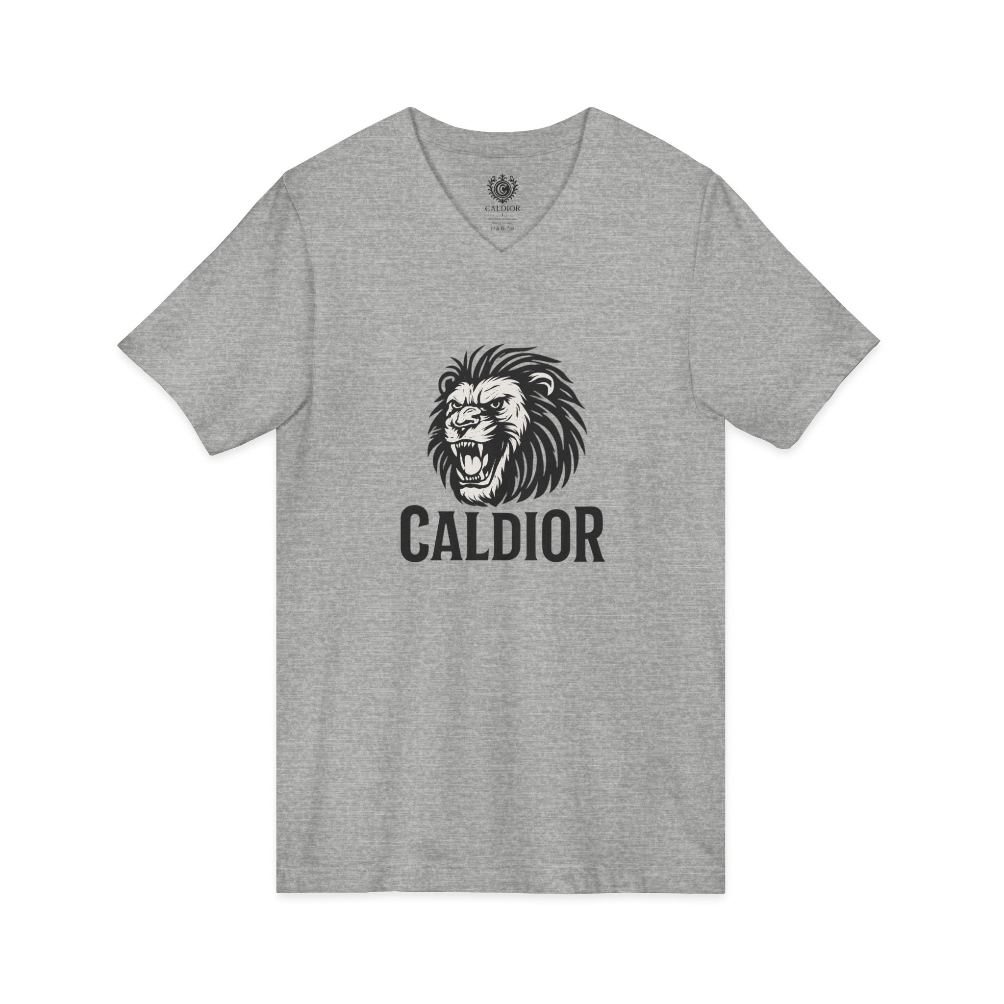 King of the Jungle V-Neck Tee, Lion Print Shirt, Unisex Graphic Tee, Birthday Gift, Casual Wear