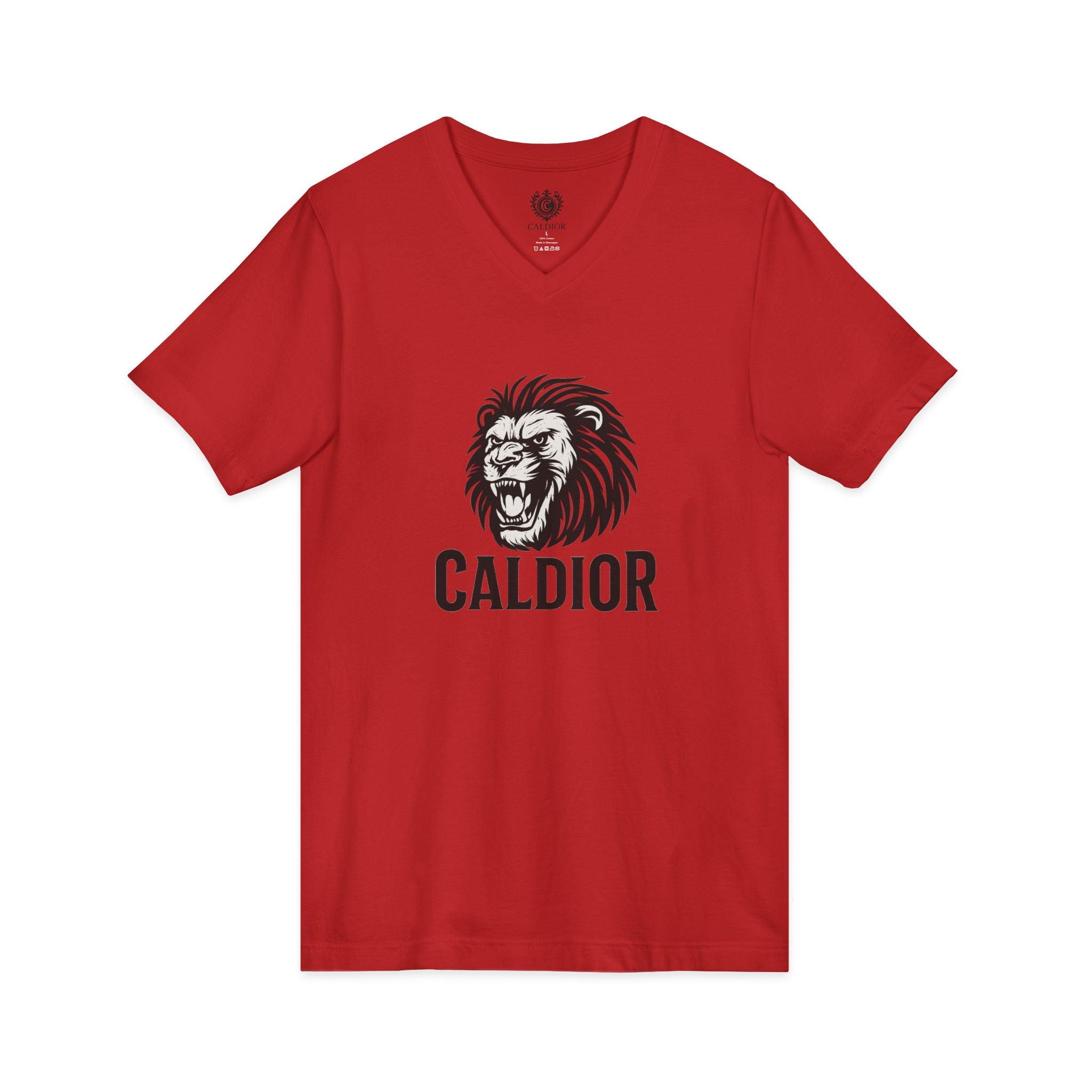 King of the Jungle V-Neck Tee, Lion Print Shirt, Unisex Graphic Tee, Birthday Gift, Casual Wear