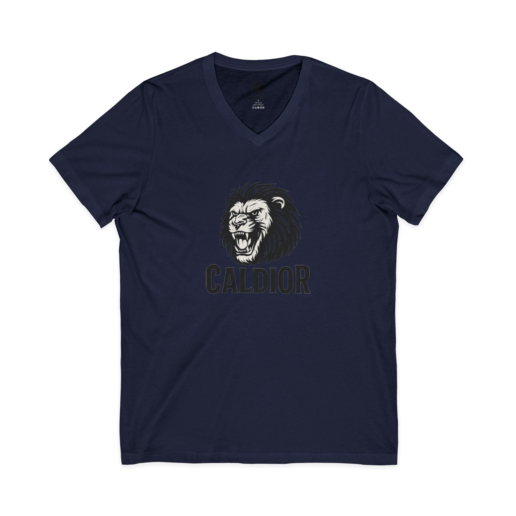 King of the Jungle V-Neck Tee, Lion Print Shirt, Unisex Graphic Tee, Birthday Gift, Casual Wear