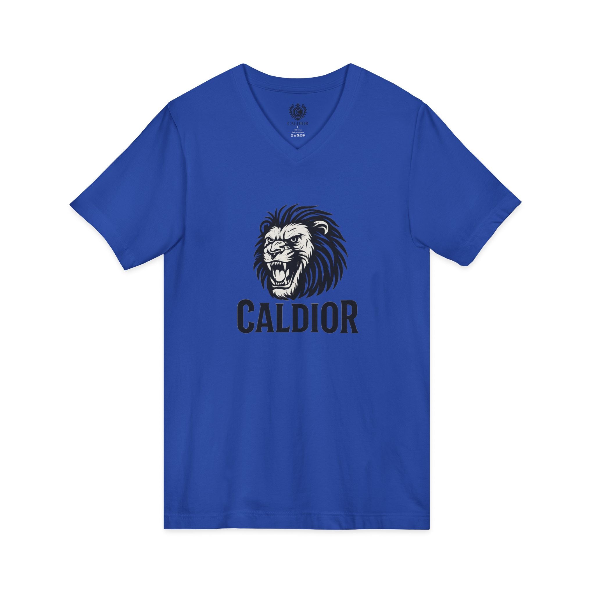 King of the Jungle V-Neck Tee, Lion Print Shirt, Unisex Graphic Tee, Birthday Gift, Casual Wear