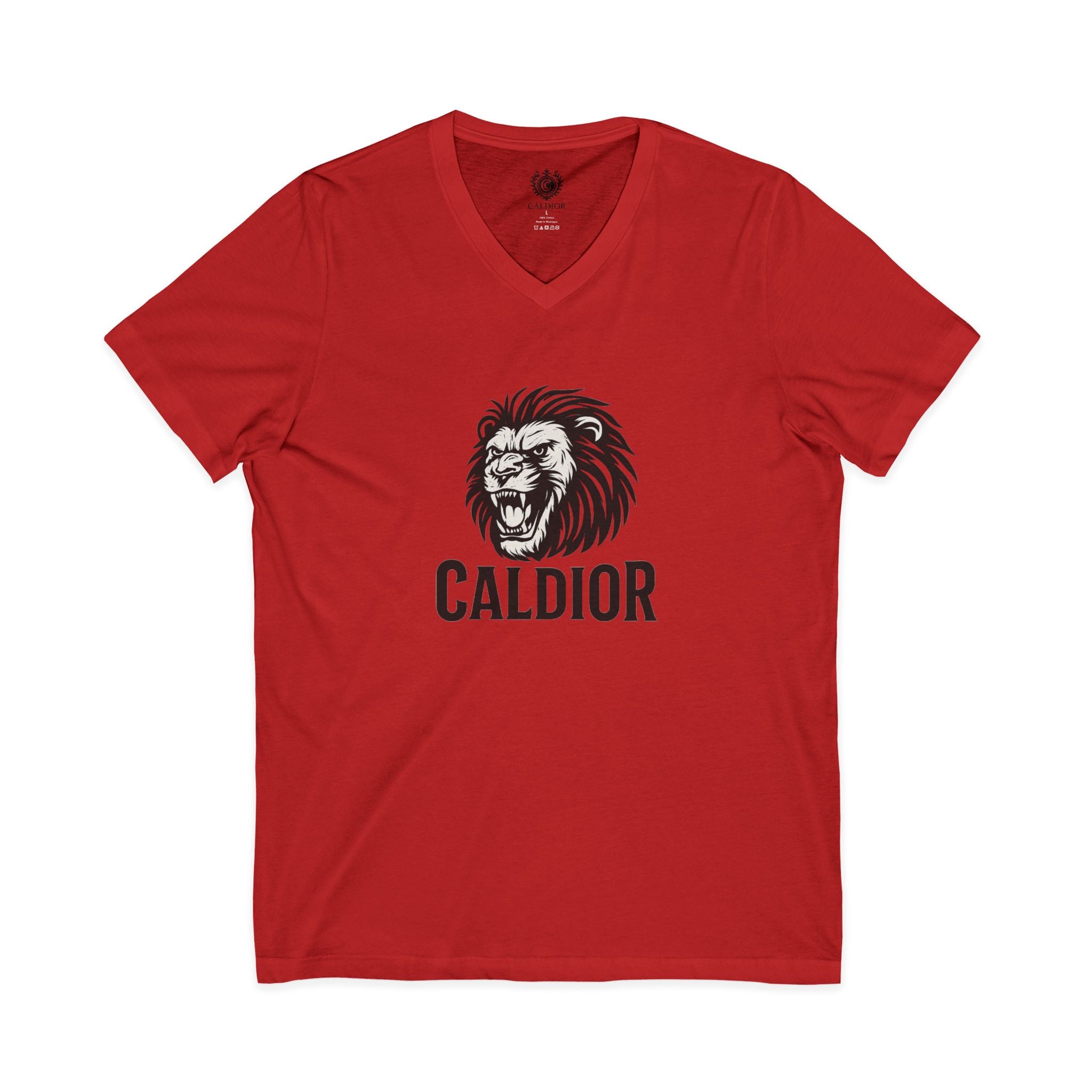 King of the Jungle V-Neck Tee, Lion Print Shirt, Unisex Graphic Tee, Birthday Gift, Casual Wear