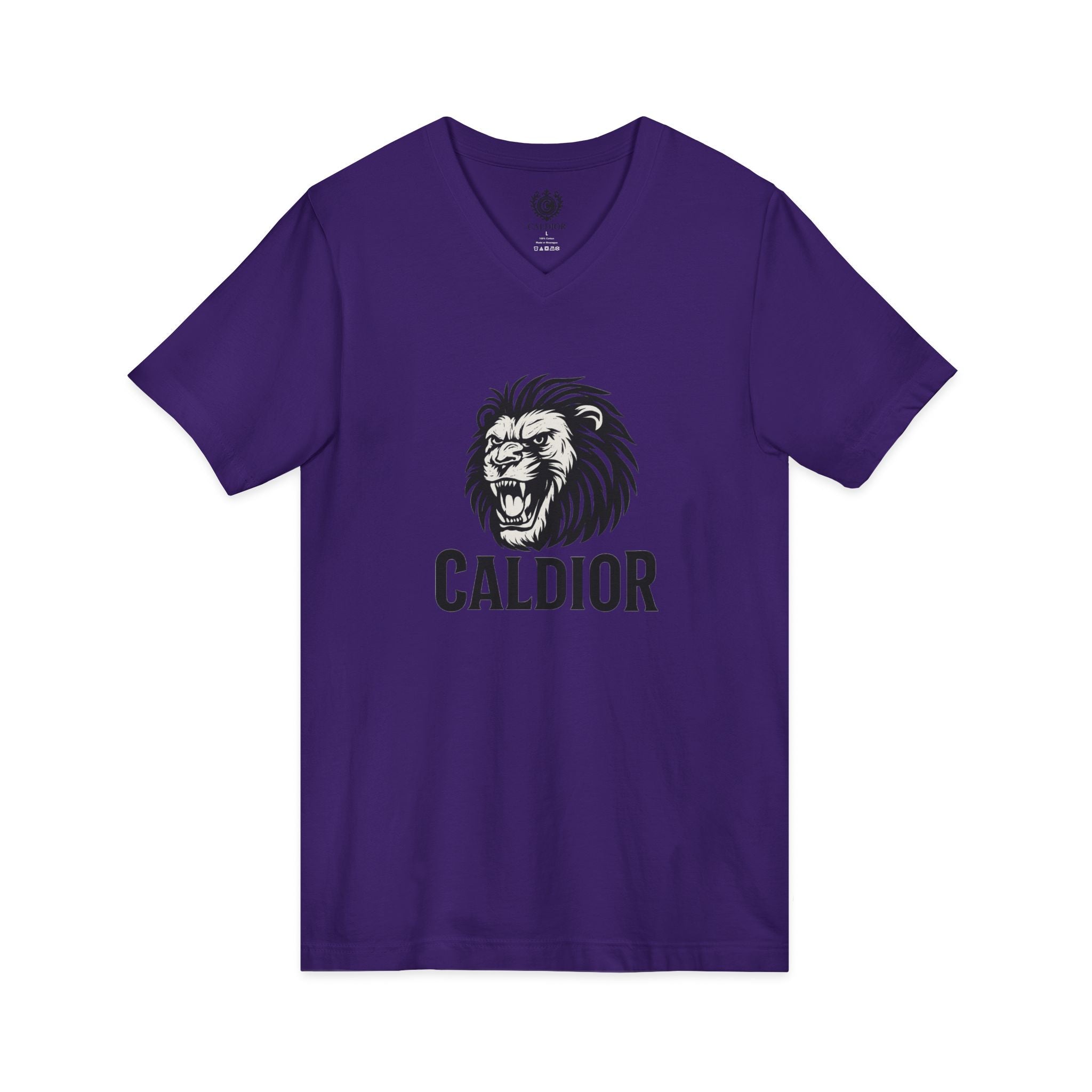 King of the Jungle V-Neck Tee, Lion Print Shirt, Unisex Graphic Tee, Birthday Gift, Casual Wear
