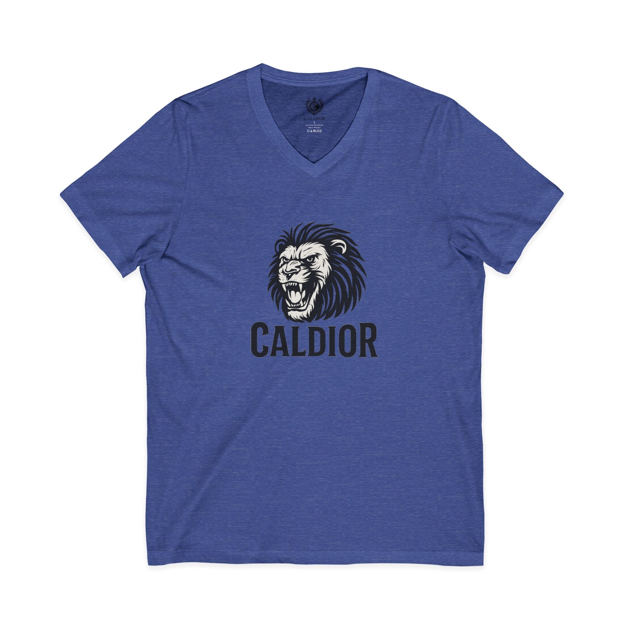 King of the Jungle V-Neck Tee, Lion Print Shirt, Unisex Graphic Tee, Birthday Gift, Casual Wear